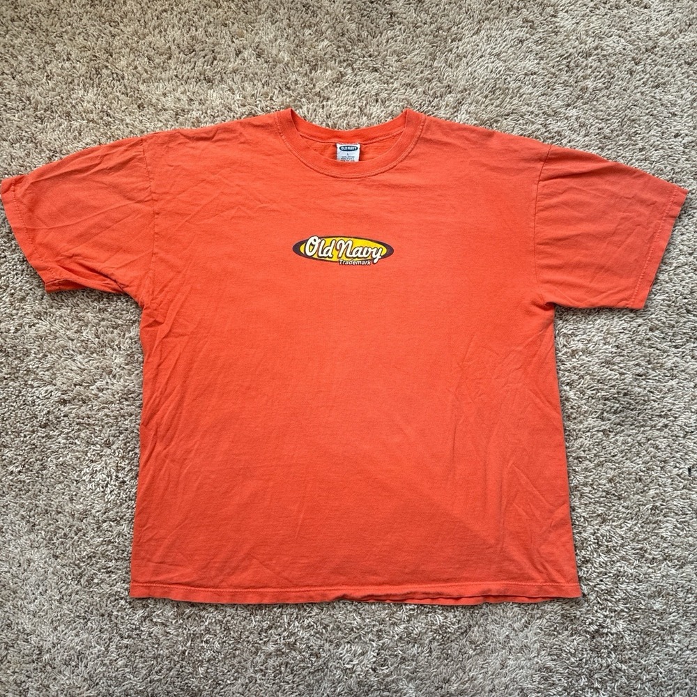 Y2K Vintage Early 2000s Old Navy Trademark Graphic Tee Skater/Surfer Size Large